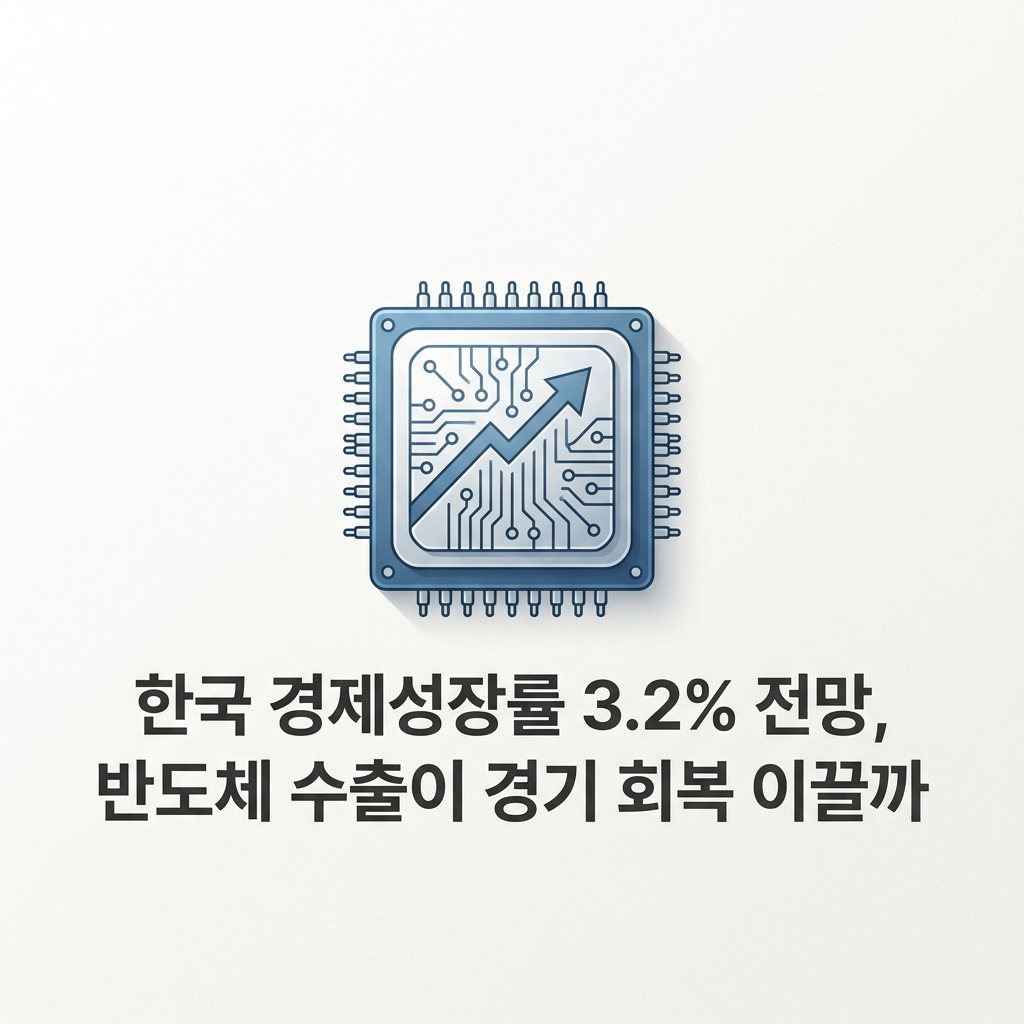한국 경제성장률 3.2% 전망, 반도체 수출이 경기 회복 이끌까