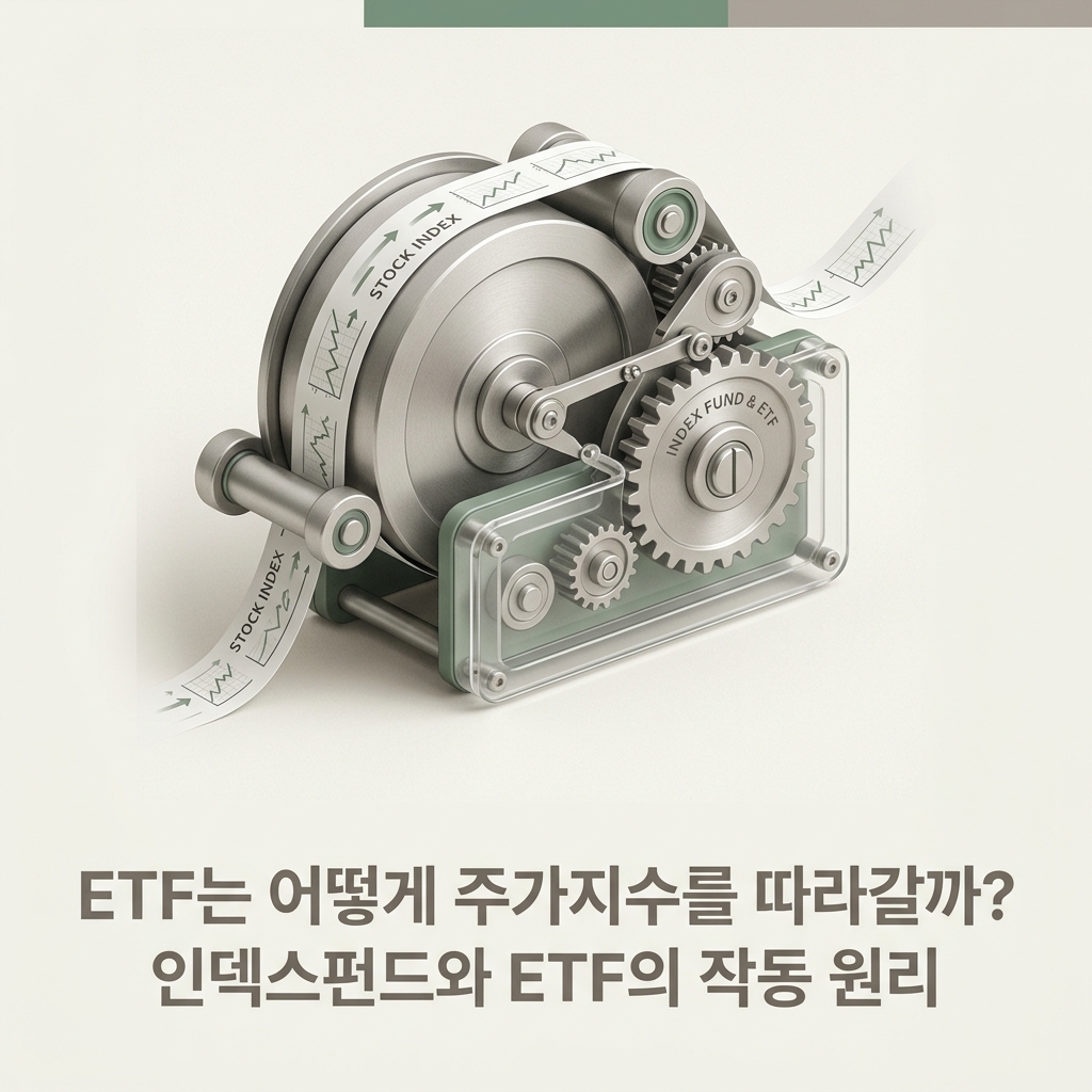 ai thumbnail minimal ETF는 어떻게 주가지수를 따라갈까 인덱스펀드와 ETF의 작동 원리 1787656290