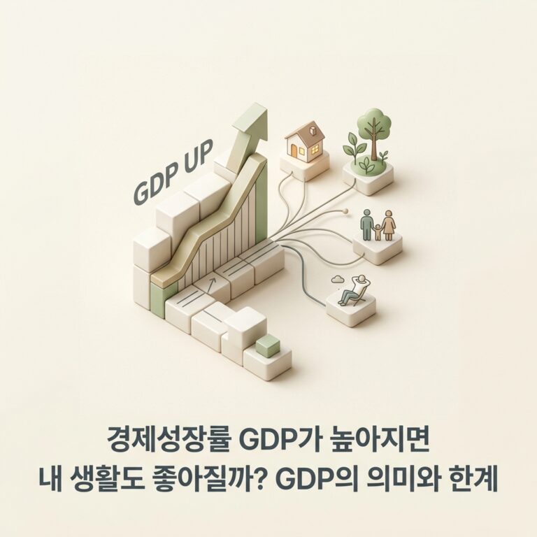 ai thumbnail minimal 경제성장률 GDP가 높아지면 내 생활도 좋아질까 GDP의 의미와 한계 1787636276