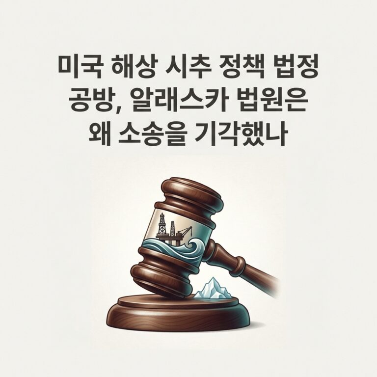 ai thumbnail minimal 미국 해상 시추 정책 법정 공방 알래스카 법원은 왜 소송을 기각했나 1787617877