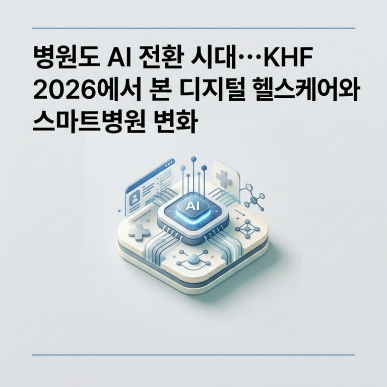 ai thumbnail minimal 병원도 AI 전환 시대…KHF 2026에서 본 디지털 헬스케어와 스마트병원 변화 1787583123