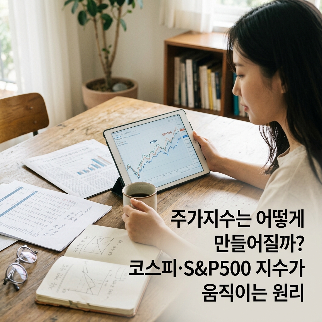 ai thumbnail photography 주가지수는 어떻게 만들어질까 코스피·SP500 지수가 움직이는 원리 1787647154