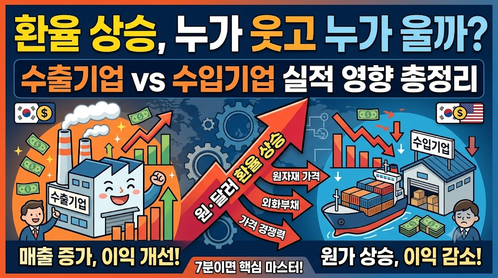 환율이 기업 실적에 미치는 영향: 수출기업과 수입기업은 무엇이 다를까?