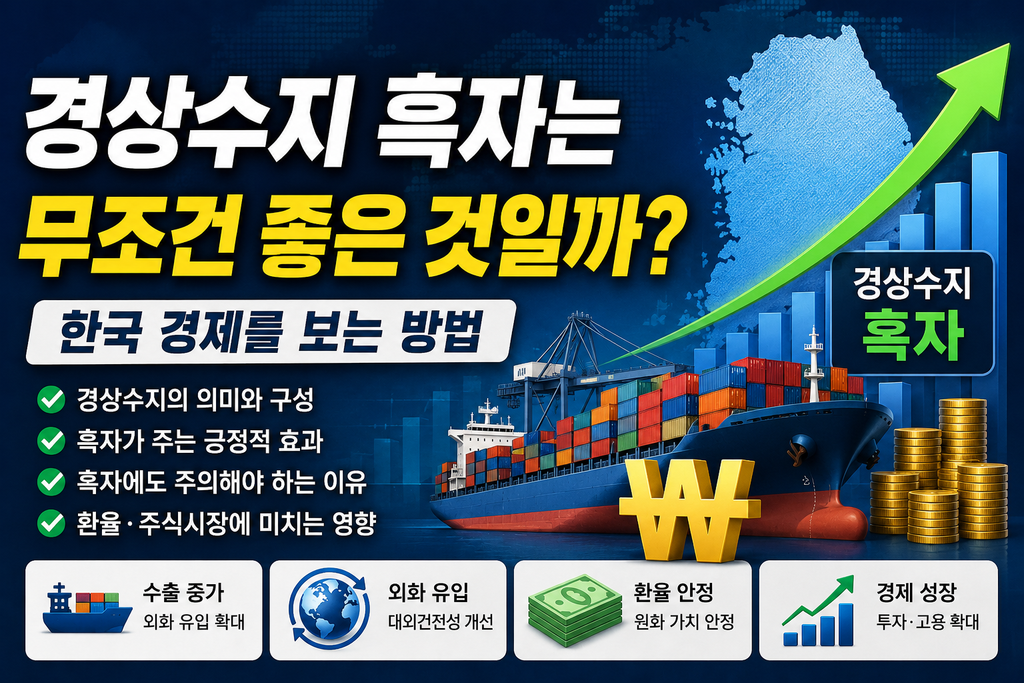 경상수지 흑자는 무조건 좋은 것일까? 한국 경제를 보는 방법