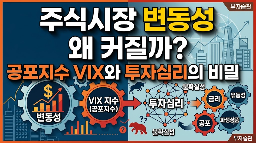 "주식시장의 변동성은 왜 커질까? 공포지수 VIX와 투자심리의 원리"