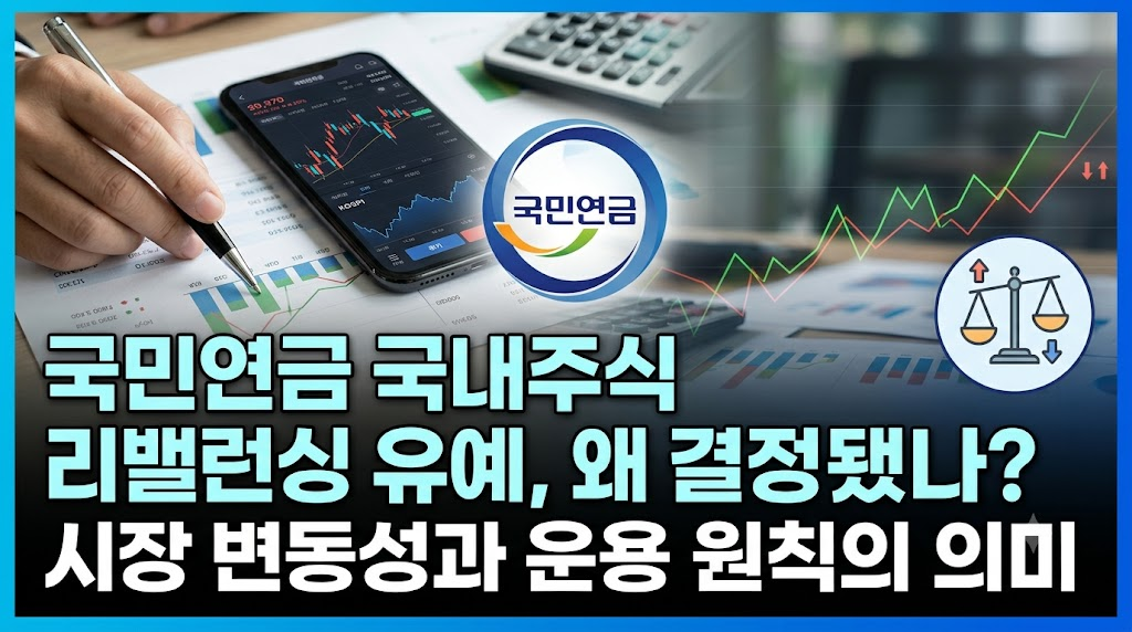국민연금 국내주식 리밸런싱 유예, 왜 결정됐나…시장 변동성과 운용 원칙의 의미