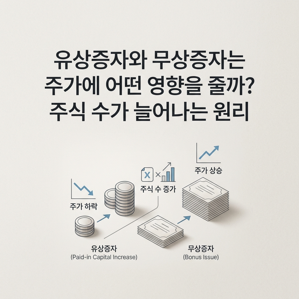 유상증자와 무상증자는 주가에 어떤 영향을 줄까? 주식 수가 늘어나는 원리