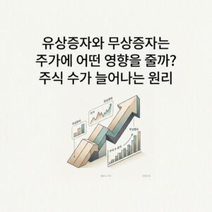 ai thumbnail minimal 유상증자와 무상증자는 주가에 어떤 영향을 줄까 주식 수가 늘어나는 원리 1788746103
