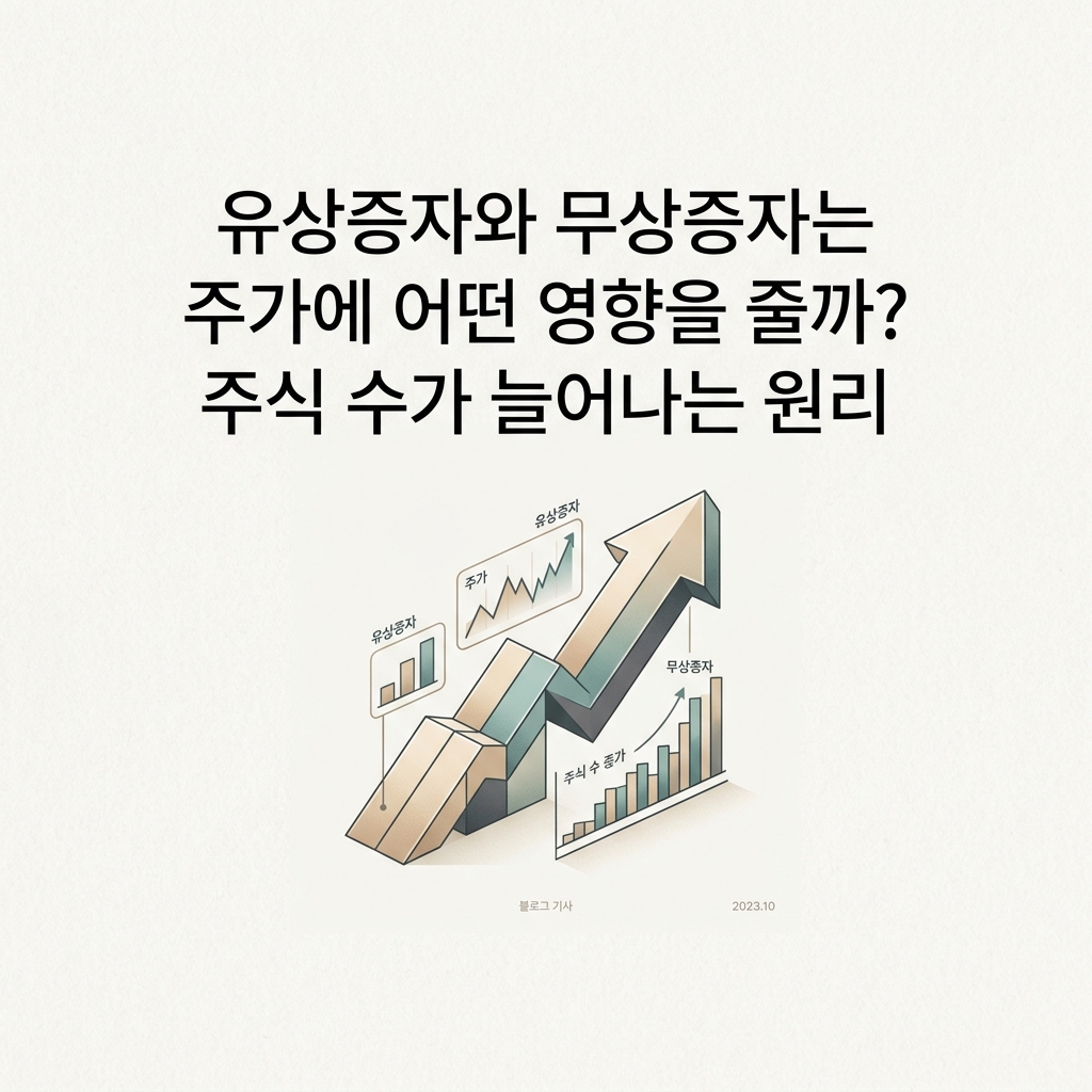 ai thumbnail minimal 유상증자와 무상증자는 주가에 어떤 영향을 줄까 주식 수가 늘어나는 원리 1788746103